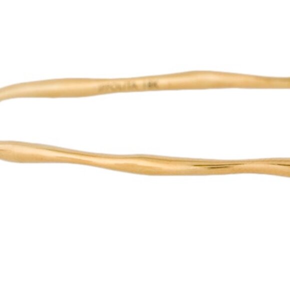 IPPOLITA 18K 750 YELLOW GOLD SMOOTH SQUIGGLE CLASSICO BANGLE BRACELET - Picture 4 of 6